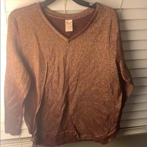 Glittery long-sleeved t-shirt